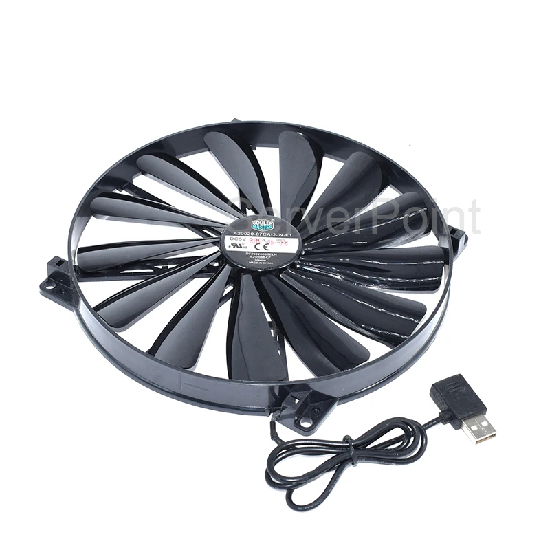 Оригинальный A20020 07CA 2JN F1 DF2002005SELN DC5V 0.30A 20 см 200*200*20 мм USB охлаждающий