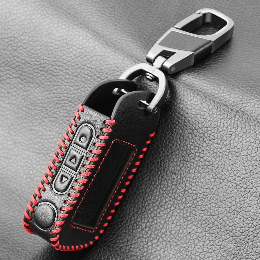 Funda de cuero Real para llave de coche Starline, llavero para mando a distancia LCD, protector de piel, para modelos A93, A63, A36, A39, A66, A96