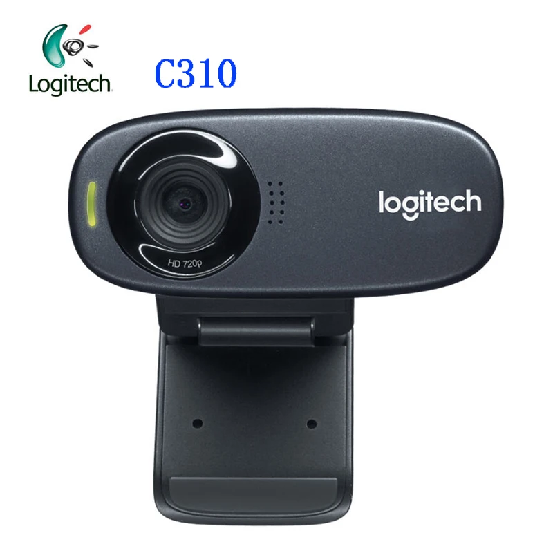 Logitech C310 HD 720P веб-камера с 5MP фото с встроенным микрофоном и автофокусом Поддержка официальной инспекции для ПК Тетрадь