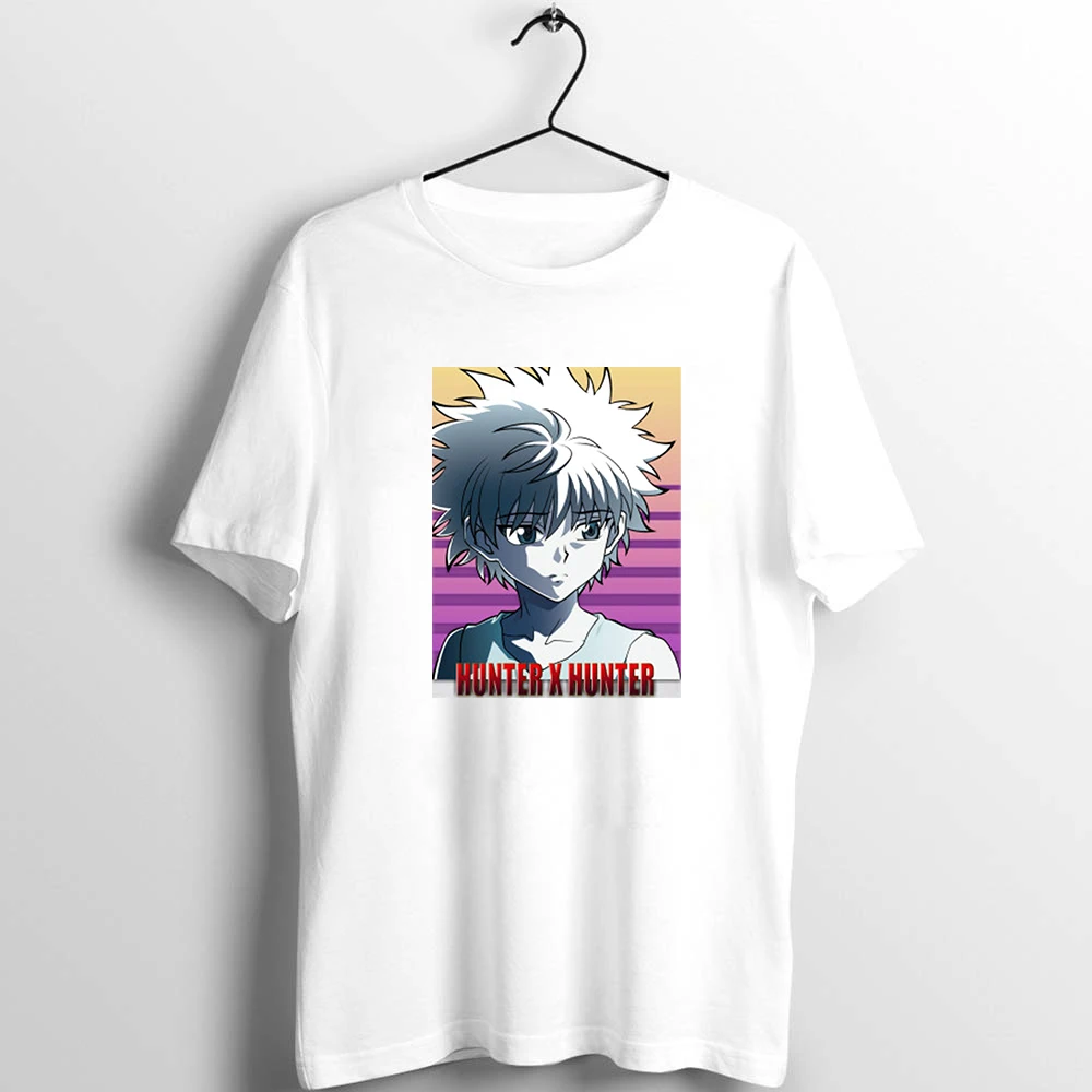 

Killua Hunter X Printed Unisex men women T-shirt Graphic Tee Anime Japanese Print Art T-Shirt Personality Hipster Summer T shirt