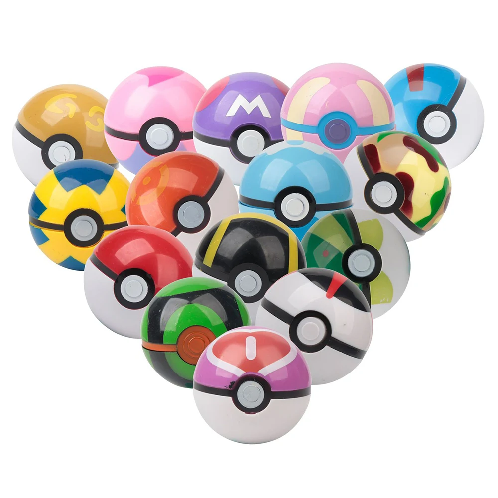

15 Style Anime Pokemon Pocket Monster Action Figures Model Poekball Pokebolas 144pcs Animal Set Doll Toy Game Ball For Childrens