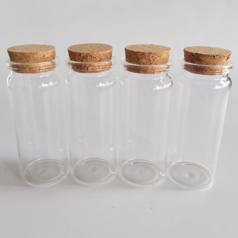 65ml Glass vial with cork Decoration bottle empty candy jars 37*90mm clear home Storage jars 12pcs/lot