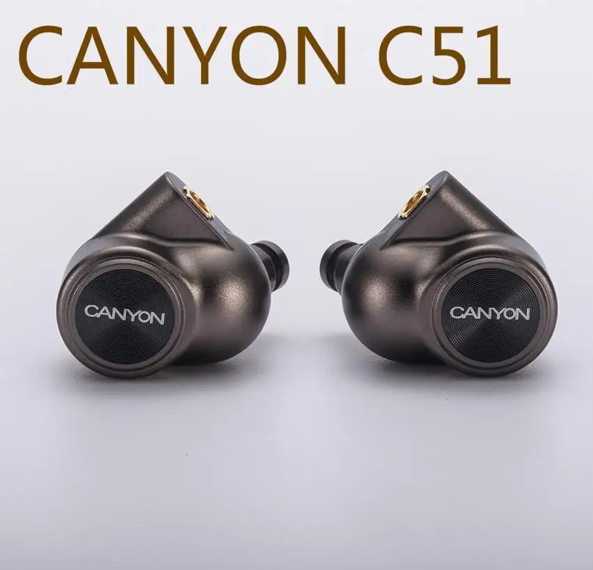 CANYON C51 Knowles DD 4BA Dynamic Hifi Music HD Monitor DJ Studio Stage CNC Metal Deep Bass MMCX Audiophile Earphones Earbuds
