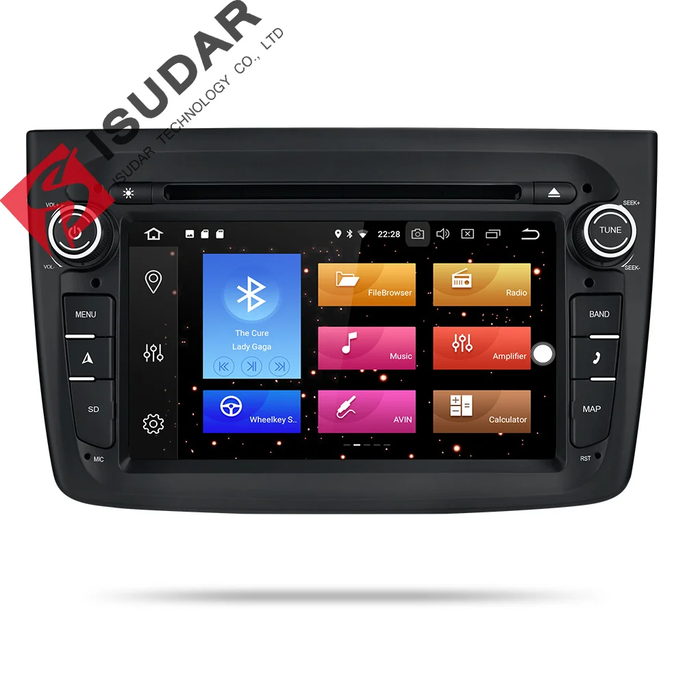 Isudar 1 Din Auto Radio Android 9 For Alfa Romeo Mito 2008- Octa Core RAM 4G ROM 64G Car Multimedia
