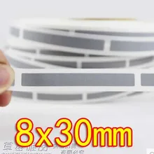 8x30 мм-серебристо-серый покрытие против царапин пленка скретч-карта со скрытой надписью Stickers-1000pcs/рулон