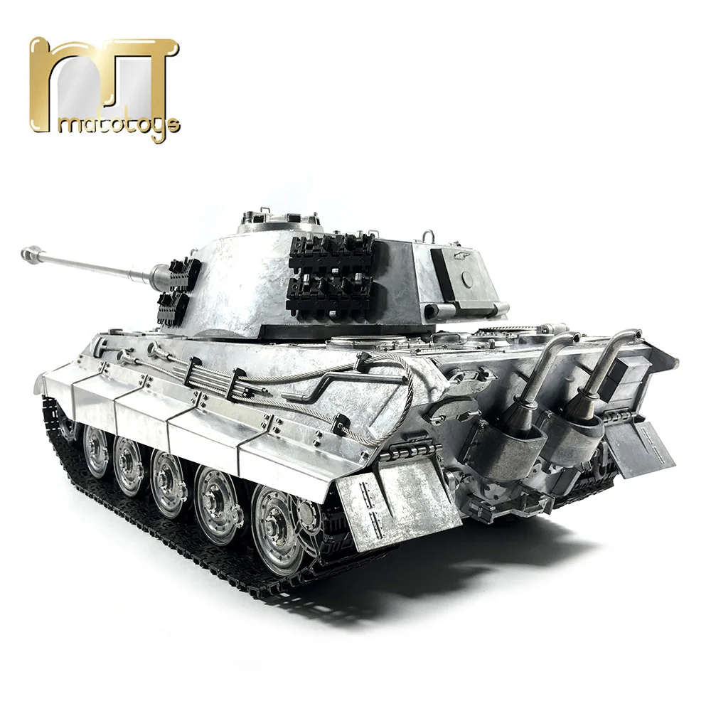 US $599.00 Mato 1228 100 Metal 24g Rc Tank 1 16 German King Tiger Infrared Battle Recoil Barrel Bb Shooting Airsoft Ready To Run