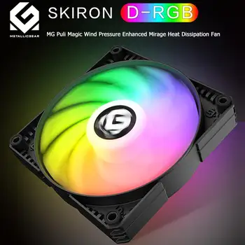 

MG 120mm/140mm Gorgeous PC Case Cooling Fan Built in 12pcs LED DRGB 4Pin PWM Chassis Heatsink Color Cooler Cooling Fan Dropship