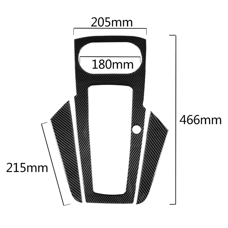 3 шт. аксессуары для салона автомобиля из углеродного волокна ручка переключения передач приборной панели Накладка для Audi A3