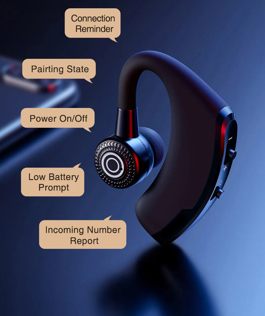 Bluetooth наушники беспроводные наушники время воспроизведения 10 часов Bluetooth гарнитура в ухо громкой связи шумоподавляющие наушники для смартфона