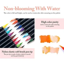 20/24/48 Цвет ручки с кисточками воды маркеры арт Краски воды Цвет набор ручек для школы, Новое поступление