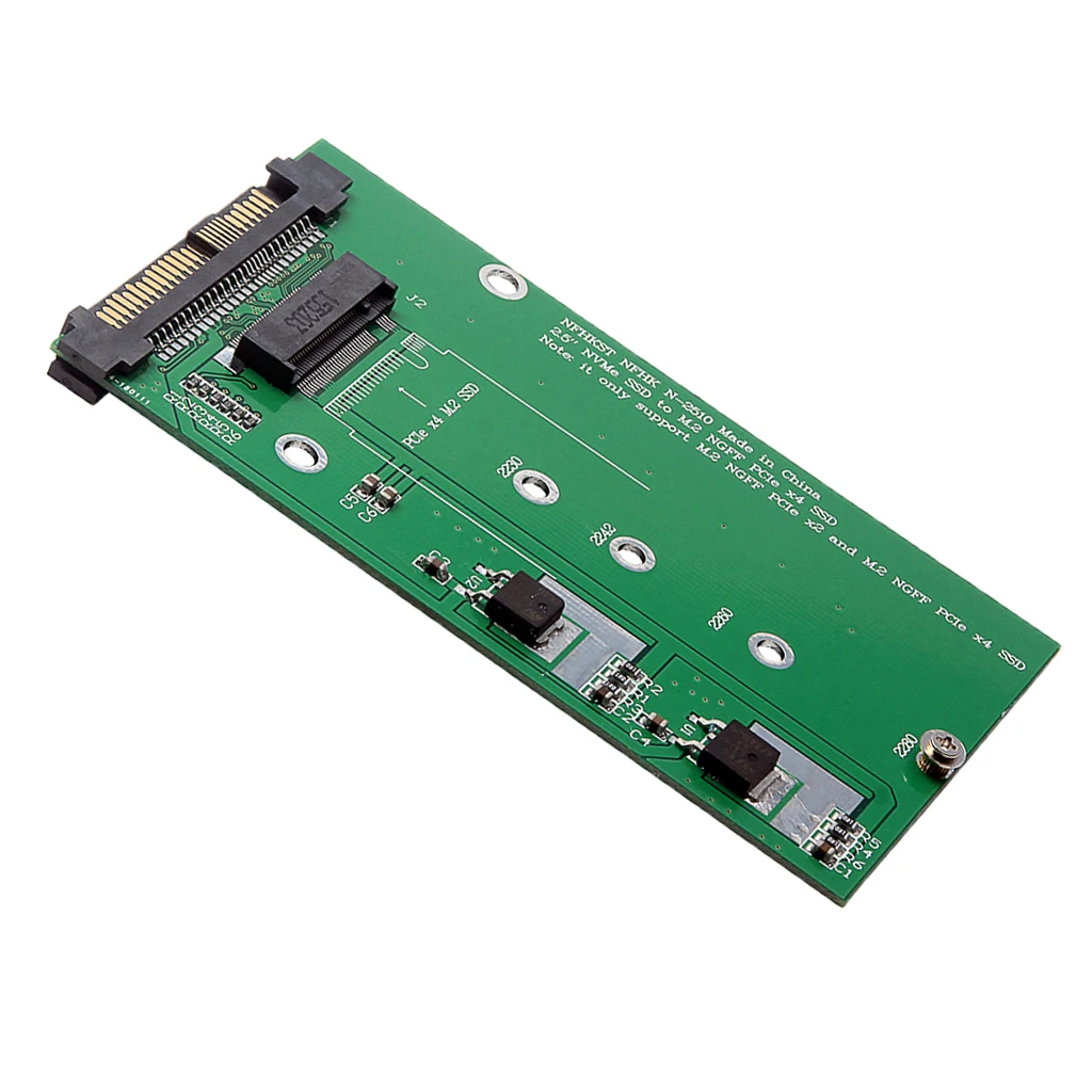 SFF 8639 NVME U.2 PCIe to NGFF M.2 (M-key) SSD Adapter Card Converter
