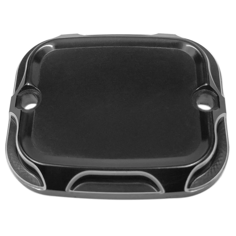 

Black Brake Reservoir Master Cylinder Cover For Harley Touring Road King Gliding 2001-05 06 07 Softail Dyna1996-11 12 13 14 15