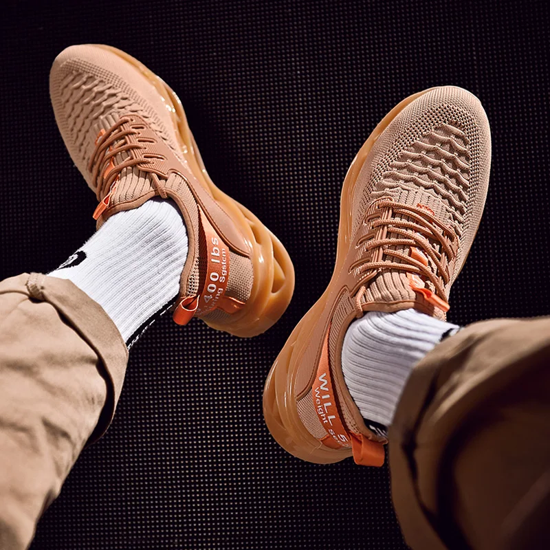 Супер крутая дышащая обувь для бега, мужские кроссовки, уличная спортивная обувь, профессиональная обувь для тренировок, Мужская прогулочная беговая Обувь