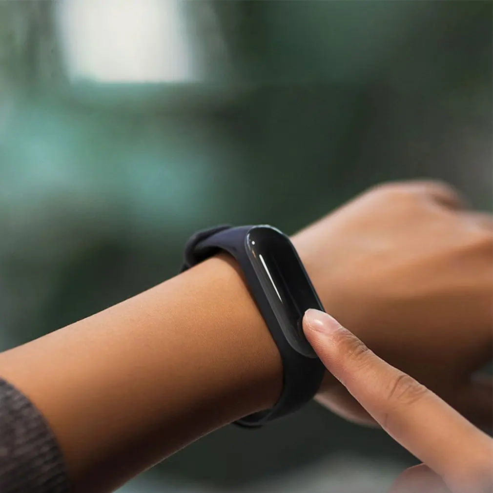 Защитная пленка для экрана для Xiao Mi Band 2/3 умный чехол браслет полностью незакаленный браслет Защитная стеклянная пленка