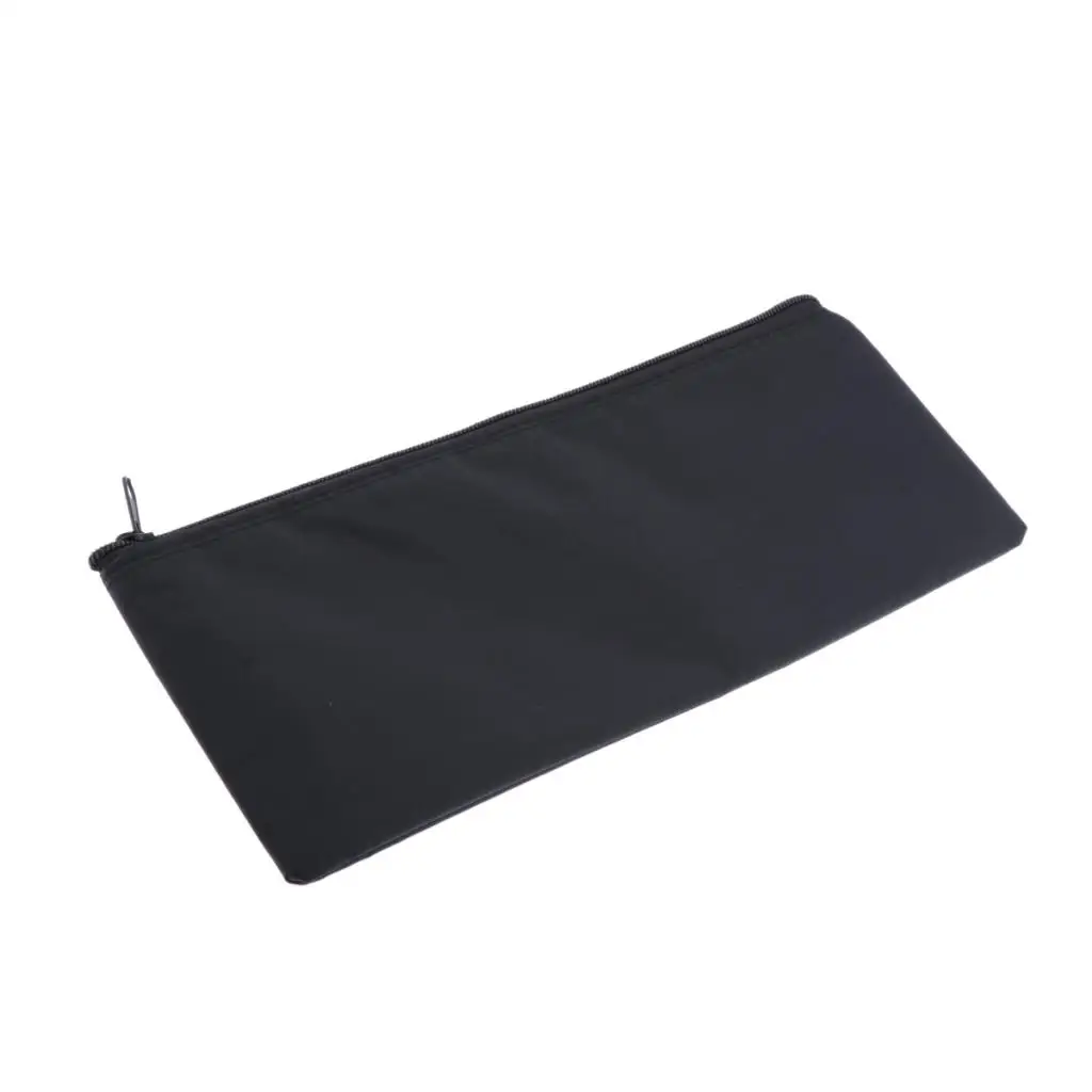 Premium Mic Protective Bags Soft Pouch Traveling 31x11cm Black Dustproof