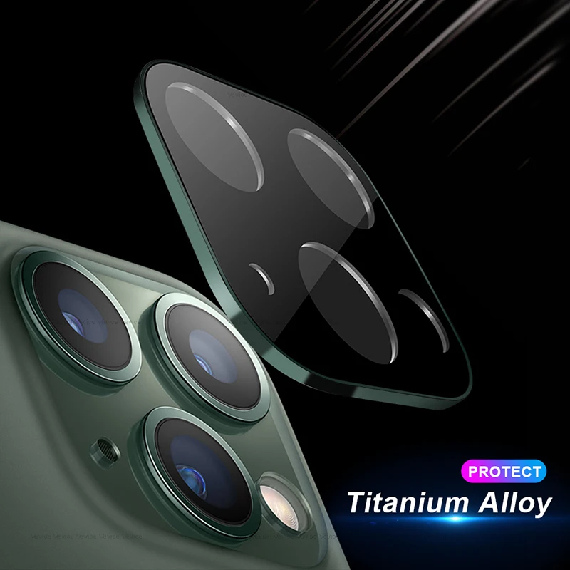 Защитный чехол для объектива камеры заднего вида для iphone XR XS 11 Pro Max X 10, чехол для экрана камеры из титанового сплава для iphone 11Pro Max Bumper