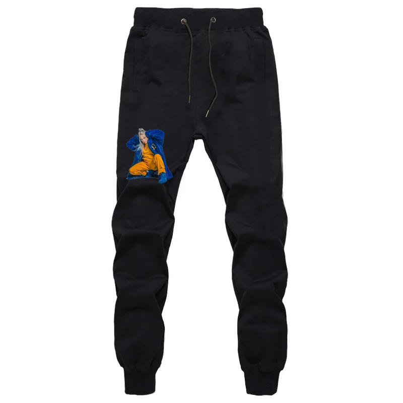 Trousers 15 Billie Eilish спортивные штаны светящиеся штаны для тренировок для мальчиков и девочек женские и мужские спортивные штаны карандаш со средней посадкой Брюки блестящая приманка - Цвет: Trousers 15