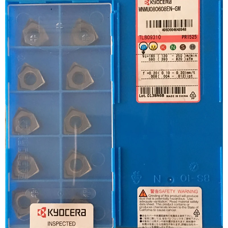 KYOCERA WNMU 080608 WNMU080608 WNMU080608EN-GH PR1510 PR1525 WNMU080608EN-GM PR1510 Фрезерный резак твердосплавные вставки ЧПУ