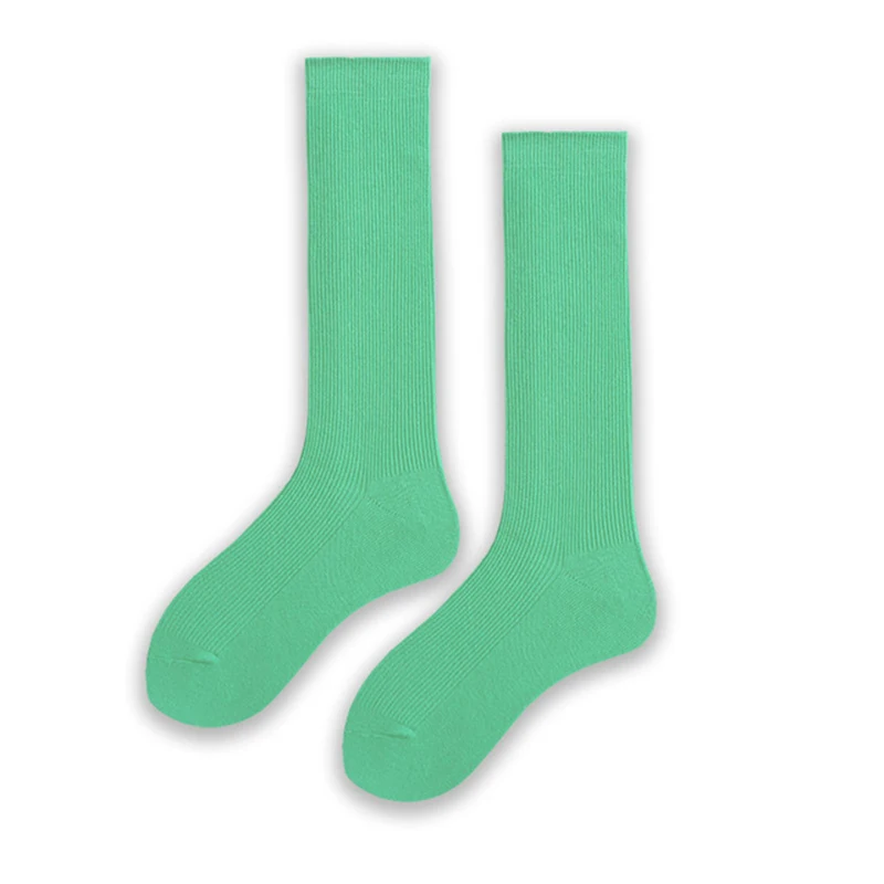 Japanese autumn and winter new hot women's solid color cotton pile stockings