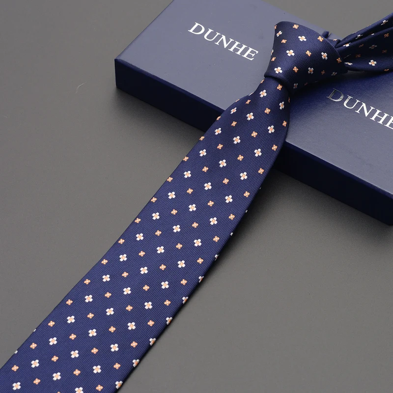 Высокое качество новые модные галстуки для мужчин бизнес 7 см Полосатый шелковый галстук свадебные галстуки для мужчин дизайнерский бренд с подарочной коробкой Черный - Цвет: ha723