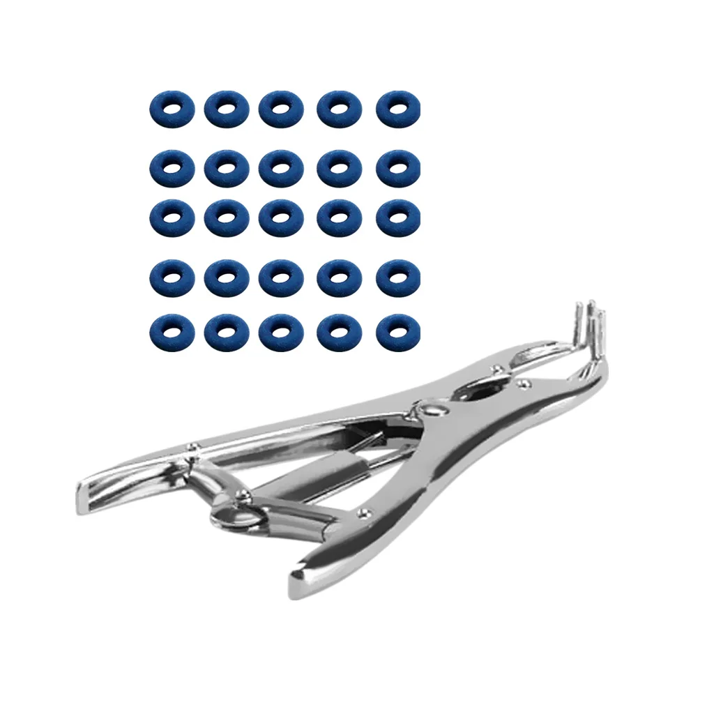 ELASTRATOR Castrating PLIERS Rubber Ring Applicator CASTRATORS Docking+RINGS