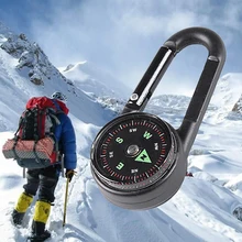 Походный выживания Портативный Многофункциональный прочный кемпинг алюминиевый сплав Открытый 3 в 1 Профессиональный альпинистский карабин