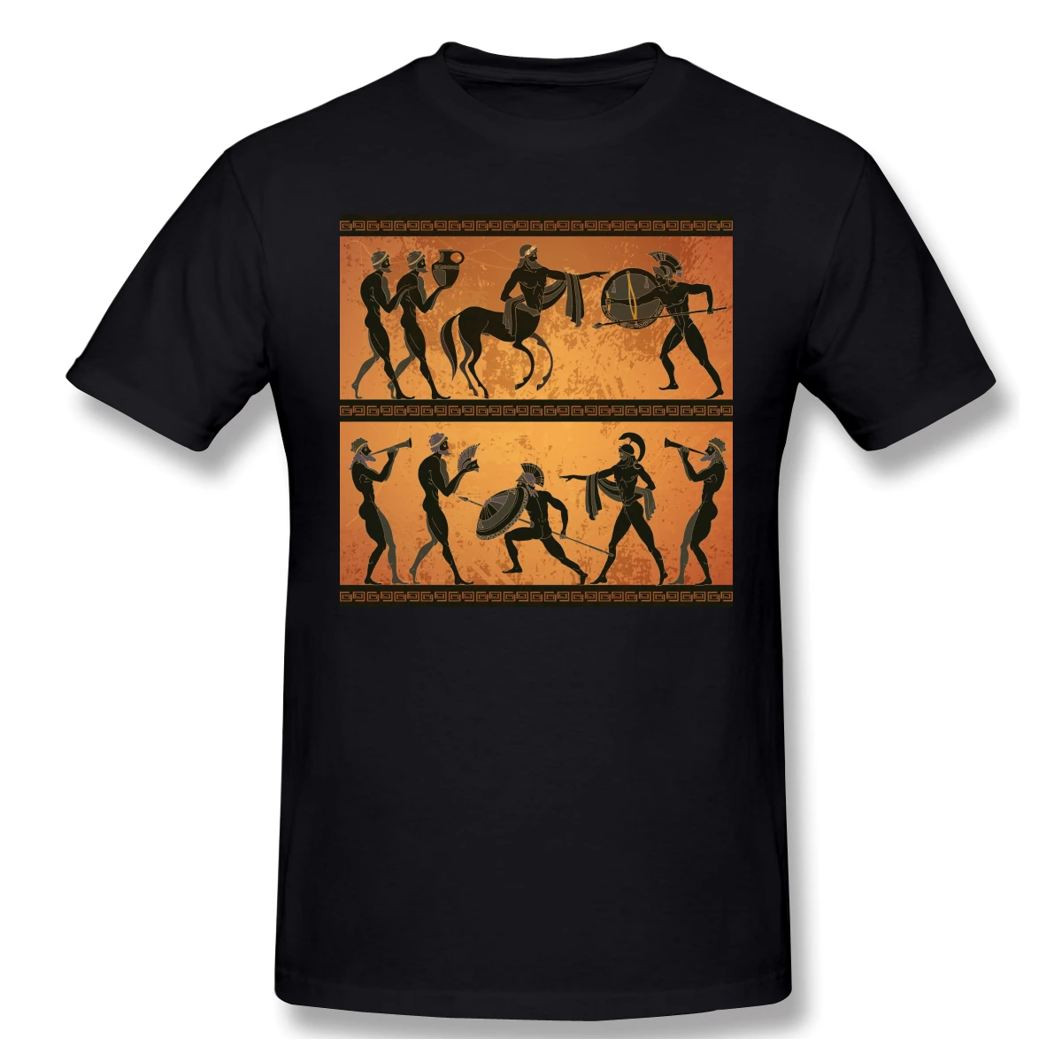 

Men tshirt summer tops for 2020 T Shirt Men Short Sleeve Ancient Greece Scene With Black Figure Ancient Greek MythologyT-Shirt