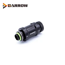 Barrow Hand Push Valve Switch G1/4 Thread Male to Famale Flat Push Type Water Stop Valve Metal Switch Cooling System Fitting barrow white black silver g1 4 special edition black hand tighten water stop water cooling fitting tds 01