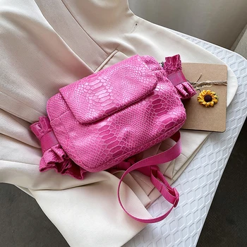 

NEW French Design Fashion Stone Pattern Chest Bag & Elegant Messenger Bag Shoulder Bag Handbag Waist Bag Width 21cm Height 14cm