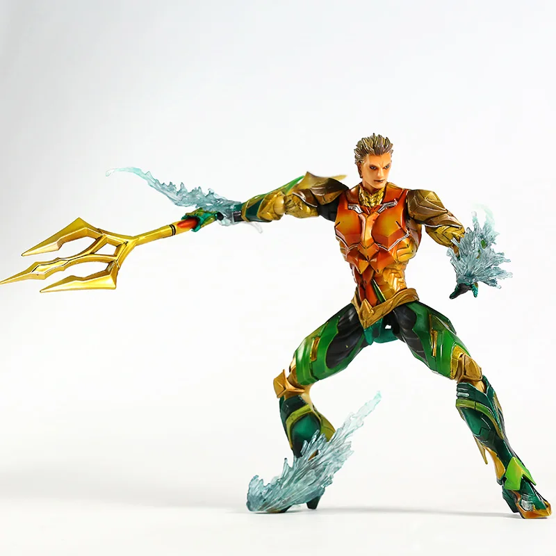 Play Arts Kai DC Comics Aquaman PVC Action Figure Justice League Super Hero Model Toy