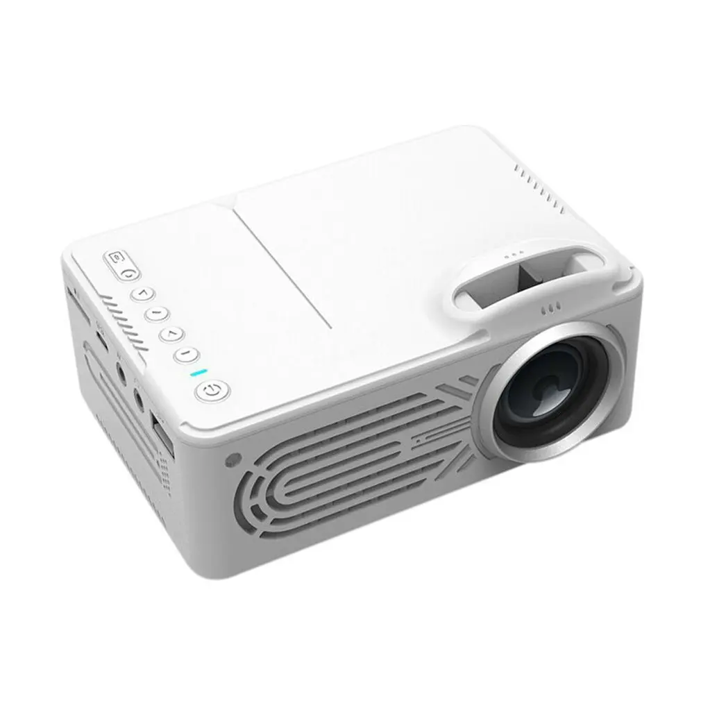 814 мини микро портативный домашний развлекательный проектор поддерживает 1080P Hd Мобильный телефон подключение проектора белого цвета
