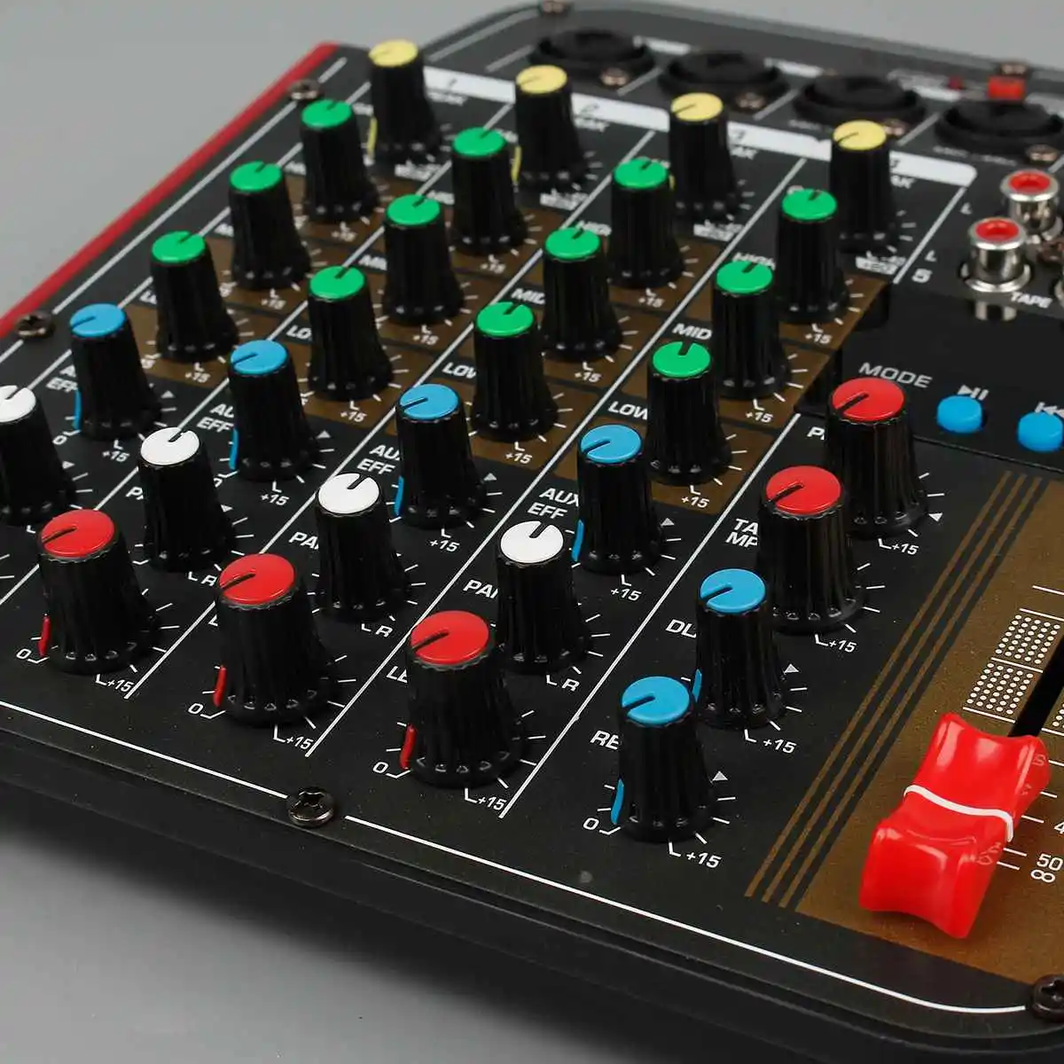 LEORY 4 канала bluetooth DJ Mic Mixer Contrl светодиодный цифровой дисплей музыкальный поток караоке усилитель для караоке KTV Вечерние