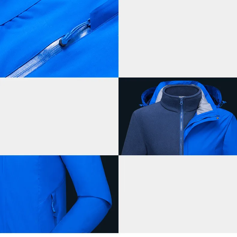MRMT Брендовые мужские куртки Плюс внутреннее теплое пальто для мужчин три в одном утолщенный комплект из двух предметов куртка одежда