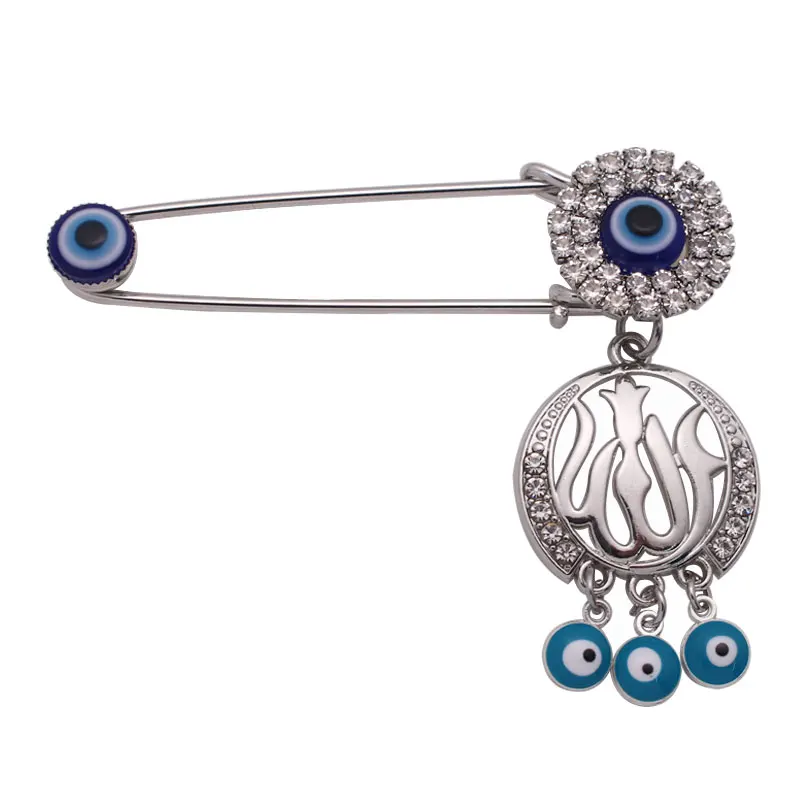 

muslim islam Allah Turkish evil eye Stainless Steel Pin brooch Baby Pin