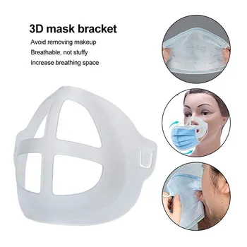 

2/3/4/6/8/9pcs Breathable Lipstick Protection Stand Breathable Breathing Space Increase Nose Protection 3D Mask Bracket