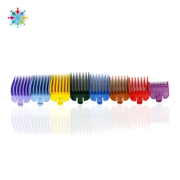 

8Pcs Universal Hair Clipper Limit Comb Guide Attachment Size Barber Replacement Hair Trimmer Hairbrush Hairdressing Tools