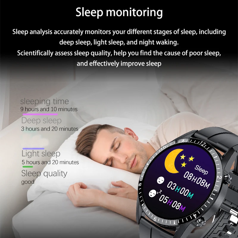 LIGE Bluetooth Phone Smart Watch Men Waterproof
