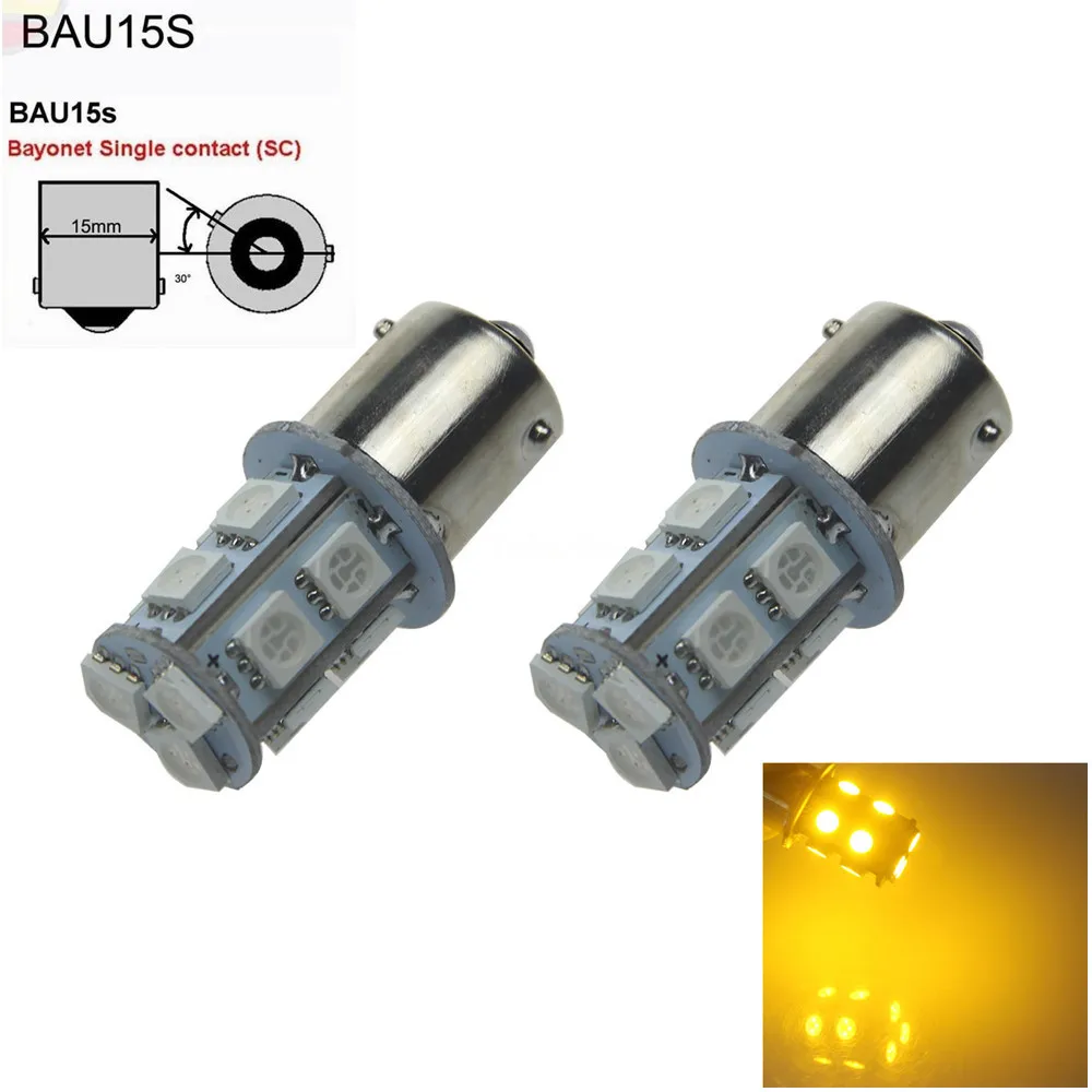 2x автомобильные 1156 BAU15S PY21W задние фары стояночный сигнал поворота Blub 13 5050 SMD