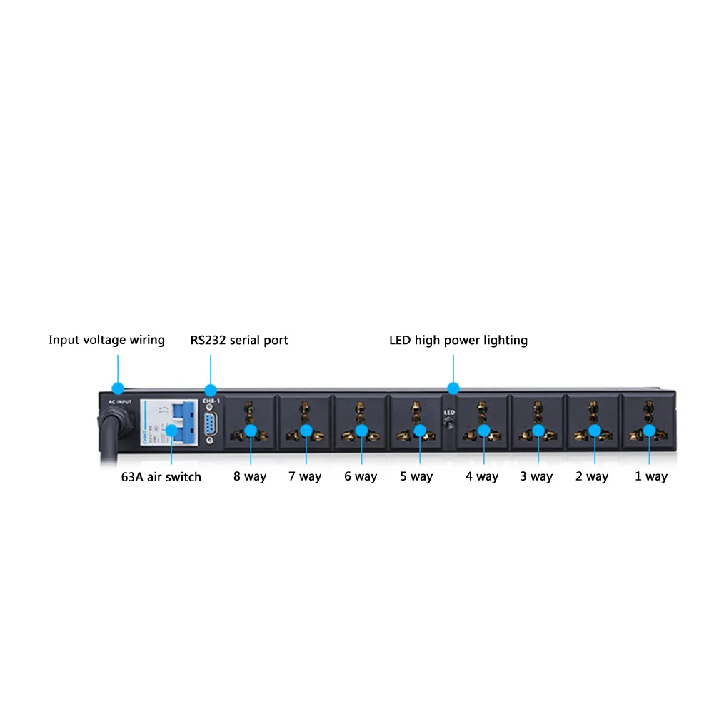 8/10 professional stage power supply timing outlet