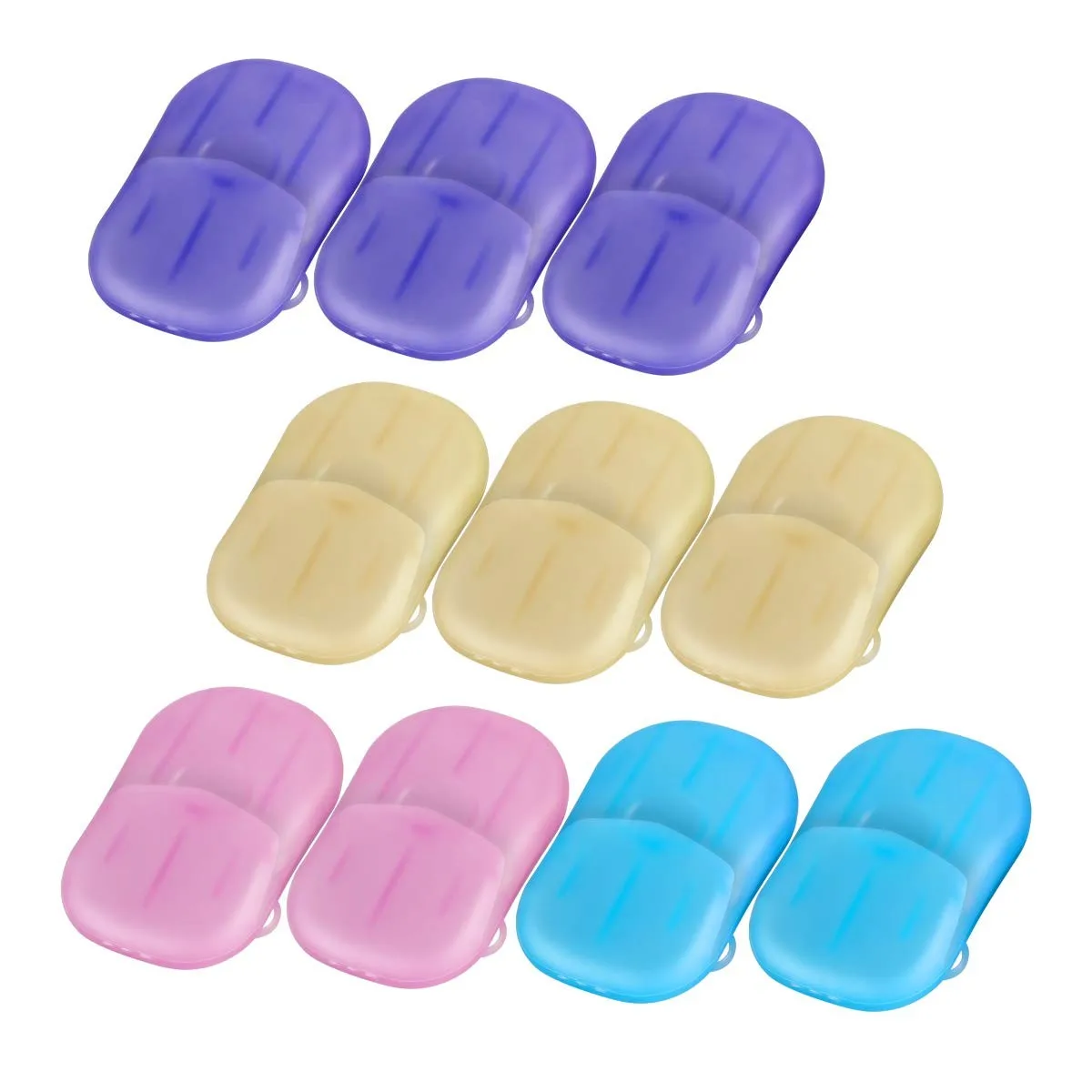 

10x Soap Soap Boxes Travel Soap Sheets Travel Sheets Sheets Removal Pimple Pore Acne Treatment Sea Salt Soap Cleaner Milk Soap