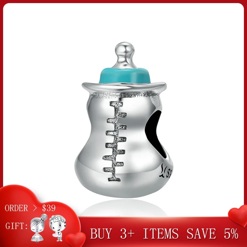 

CodeMonkey Authentic 925 Sterling Silver Baby Milk Bottle Memory Charms Beads fit Women Charm Bracelets Necklace DIY Jewelry 361