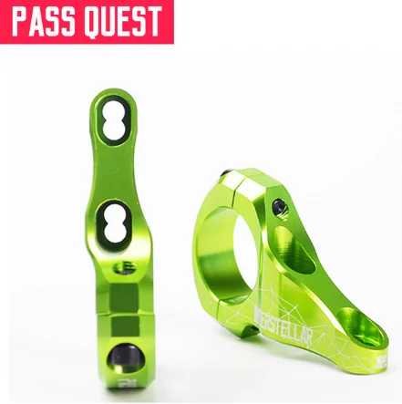 Pass Quest велосипедный вынос руля INTERSTELL сплав прямое Крепление велосипедный вынос руля 15 градусов 31,8 мм бар зажим 45-50 мм для ENDURO DH FR AM стеблей - Цвет: green