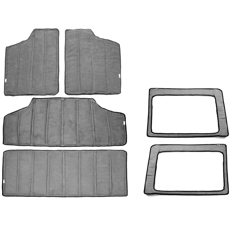 

For Jeep Wrangler Jk Headliner Hardtop Insulation 4 Door 2012-2017 Rear Window And Ceiling Roof Heat Insulation Cotton Kit Car S