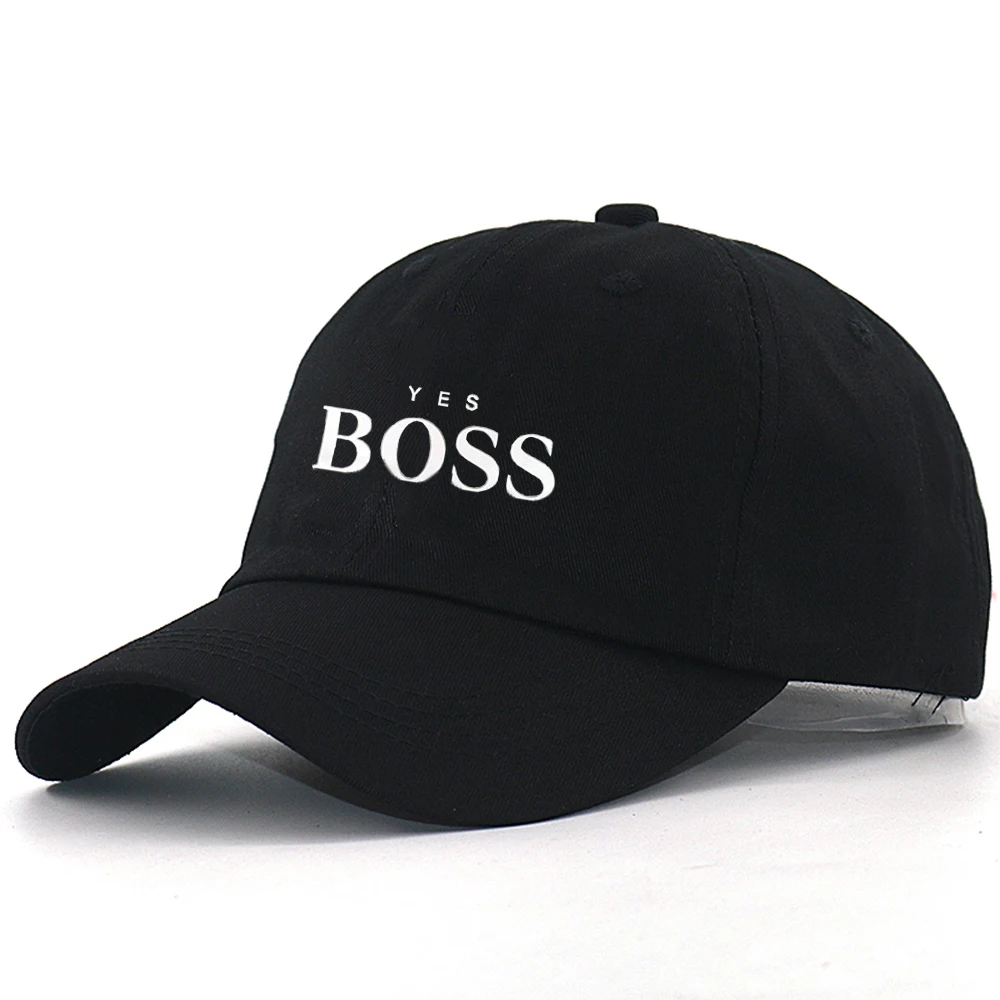 Модная бейсболка с надписью Yes Boss dad hat, хлопок, регулируемая бейсболка, новые хип-хоп кепки унисекс