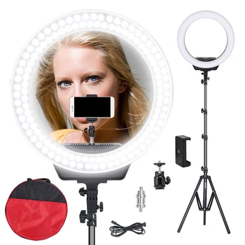 

ZOMEI 16 inch Ring Light Adjustable Color Temperature 3200K-5600K Video Shooting Portrait Lamp With Tripod Stand For Camera