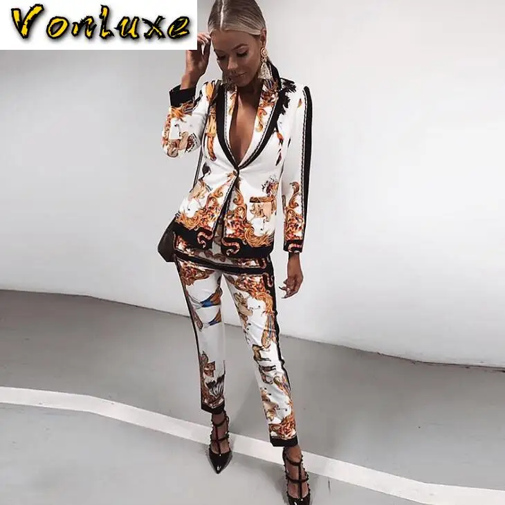 Женский комплект из двух предметов подиумный дизайнерский винтажный блейзер в