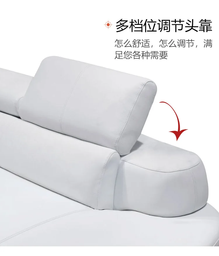 living room Sofa set диван мебель кровать muebles de sala L shape real genuine leather sofa cama puff asiento sala futon fashoin