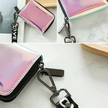 

Women Durable Multiple Card Slot Wallet Variable Color Casual Elegant PU Leather Mini Card Holder