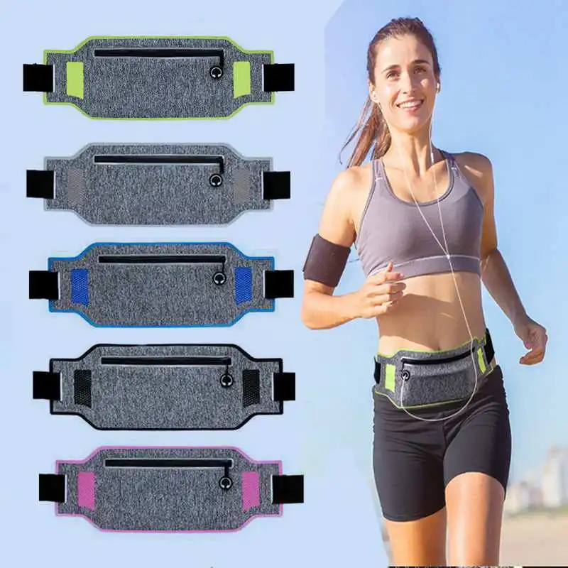 

Professional Running Waist Bag Sports Belt Pouch Mobile Phone Case Men Women Hidden Pouch Gym SportsBags Running Belt Waist Pack