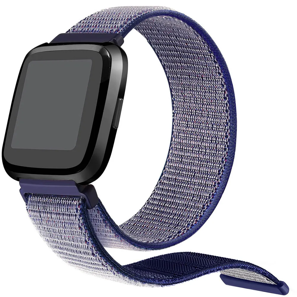 Нейлоновые ленты для Fitbit Versa ремешок на запястье 23 см воздухопроницаемая мягкая петля спортивные наручные браслеты для Versa Смарт-часы